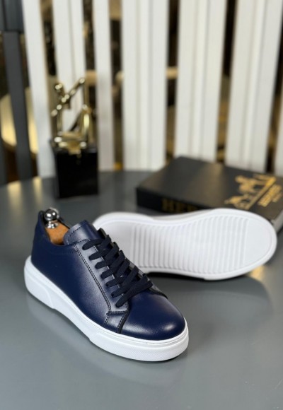 YENİ SEZON SPOR ZRA MODEL - LACİVERT DERİ