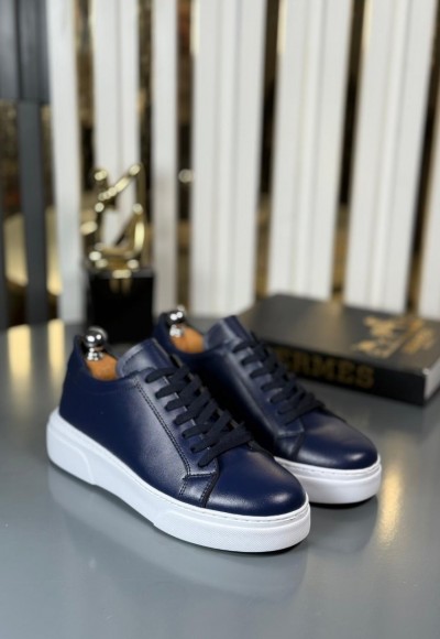 YENİ SEZON SPOR ZRA MODEL - LACİVERT DERİ