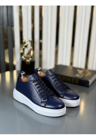 YENİ SEZON SPOR ZRA MODEL - LACİVERT DERİ