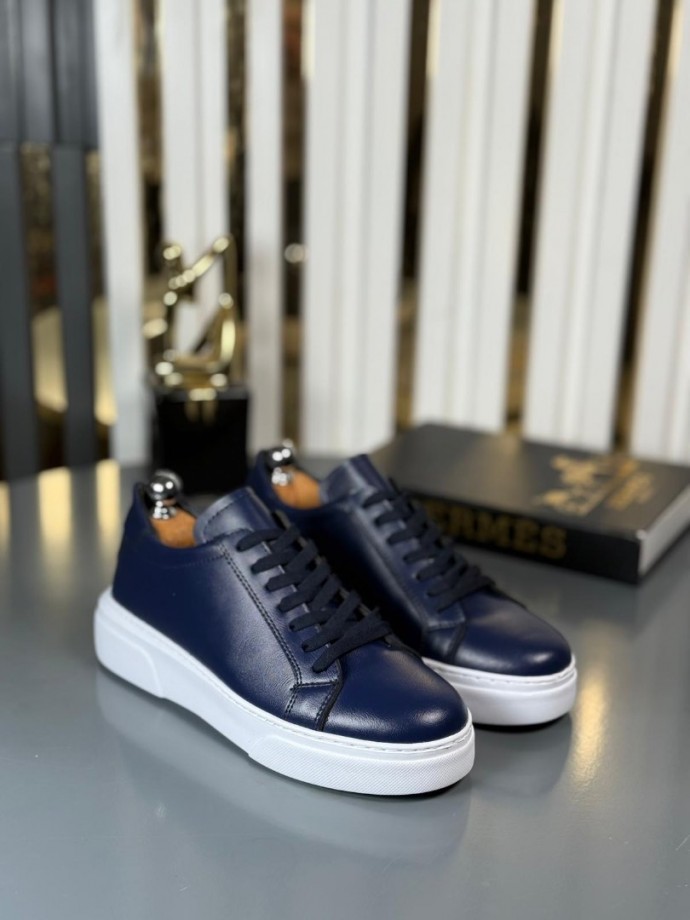 YENİ SEZON SPOR ZRA MODEL - LACİVERT DERİ