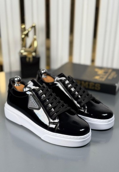 YENİ SEZON CASUAL PRD MODEL - SİYAH RUGAN DERİ