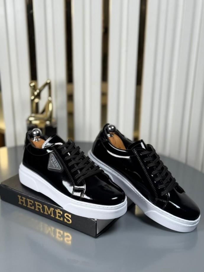 YENİ SEZON CASUAL PRD MODEL - SİYAH RUGAN DERİ