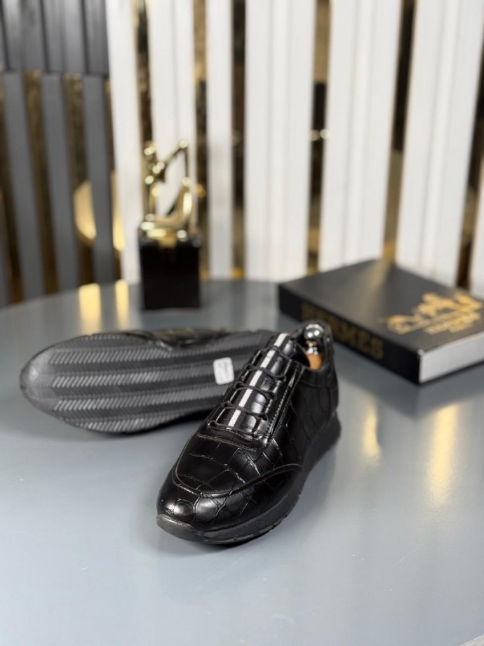 YENİ SEZON SPOR ZRA MODEL - SİYAH KROKAN DERİ