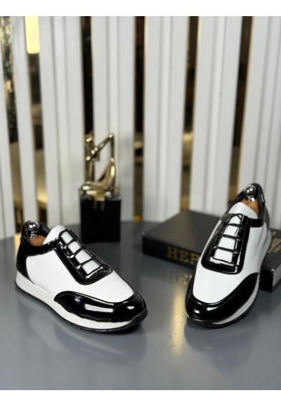 YENİ SEZON SPOR ZRA MODEL - SİYAH BEYAZ RUGAN VE MAT