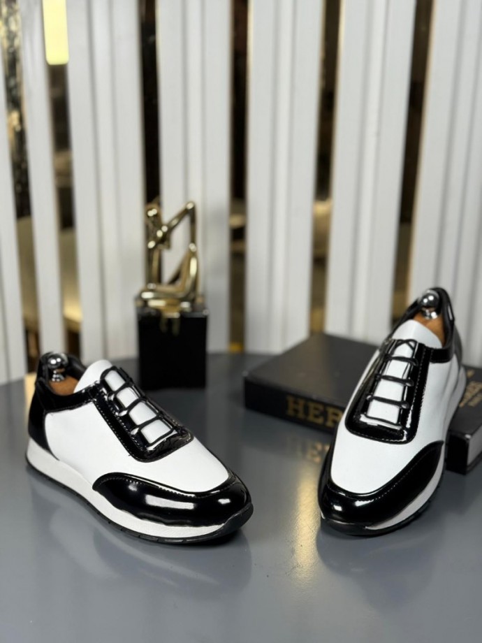 YENİ SEZON SPOR ZRA MODEL - SİYAH BEYAZ RUGAN VE MAT