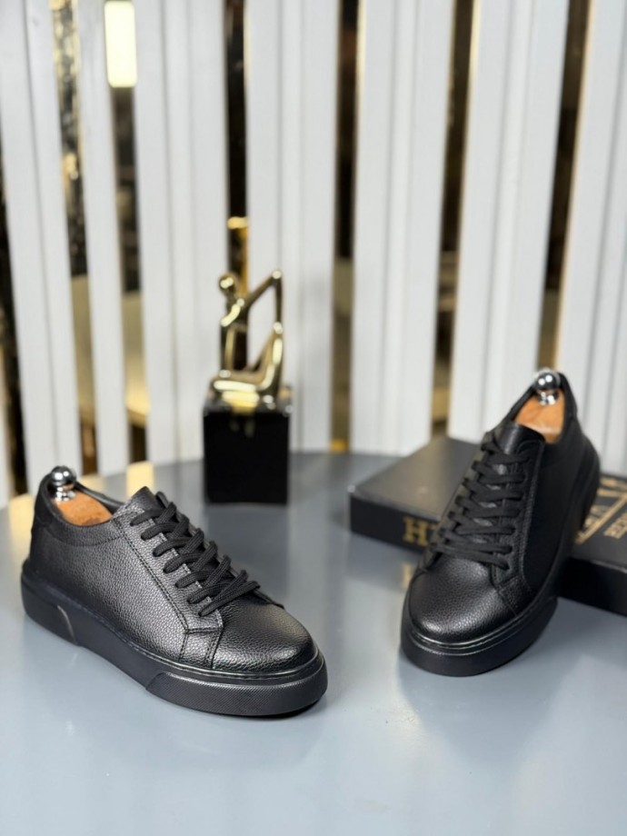  YENİ SEZON CASUAL ZRA MODEL - SİYAH MAT DERİ