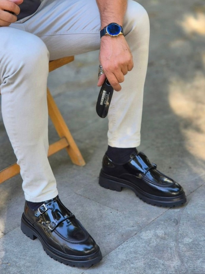 2025 YENİ SEZON EVA  ÇIFT TOKALI MODEL SİYAH RUGAN