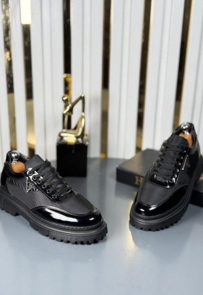  YENİ SEZON CASUAL PRD MODEL - SİYAH RUGAN - SATEN