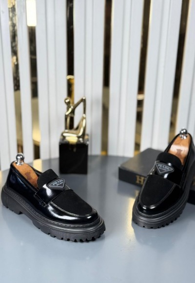  YENİ SEZON CASUAL PRD MODEL - SİYAH RUGAN - ÜSTÜ SÜET