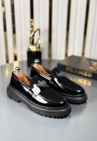  YENİ SEZON CASUAL PRD MODEL - SİYAH RUGAN - ÜSTÜ SÜET