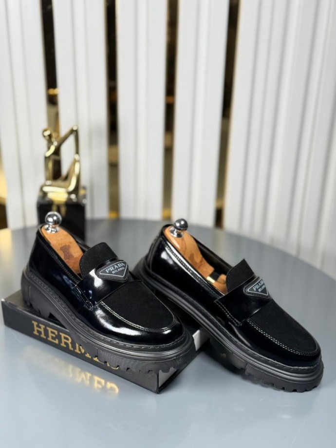  YENİ SEZON CASUAL PRD MODEL - SİYAH RUGAN - ÜSTÜ SÜET