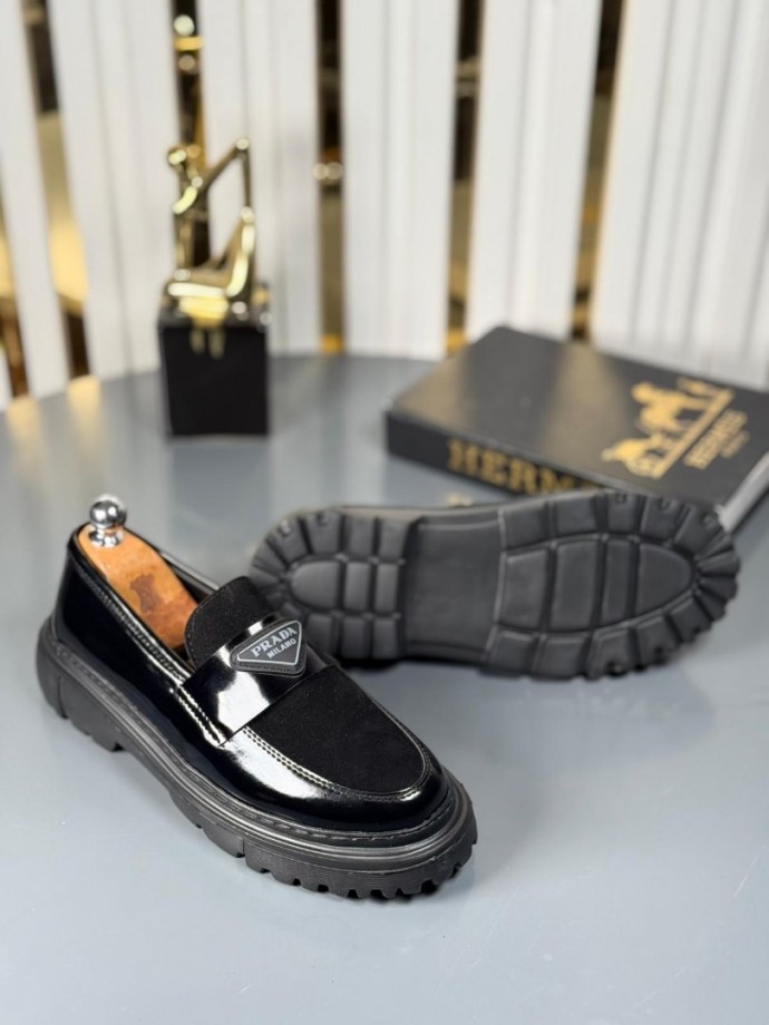  YENİ SEZON CASUAL PRD MODEL - SİYAH RUGAN - ÜSTÜ SÜET