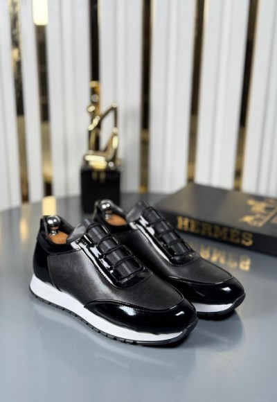 YENİ SEZON SPOR ZRA MODEL - SİYAH RUGAN VE MAT DERİ