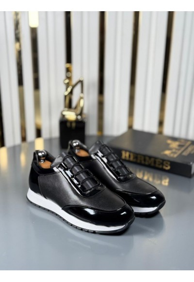 YENİ SEZON SPOR ZRA MODEL - SİYAH RUGAN VE MAT DERİ