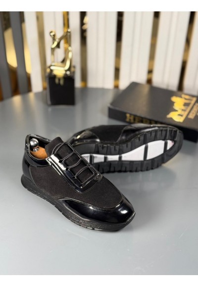  YENİ SEZON SPOR TMY MODEL - SİYAH RUGAN DERİ VE SÜET