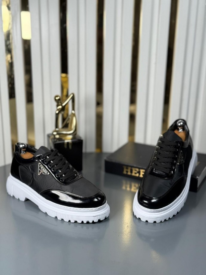  YENİ SEZON CASUAL PRD MODEL - SİYAH DERİ RUGAN VE SATEN