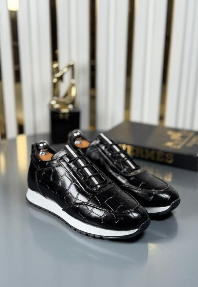 YENİ SEZON SPOR ZRA MODEL - SİYAH KROKAN DERİ