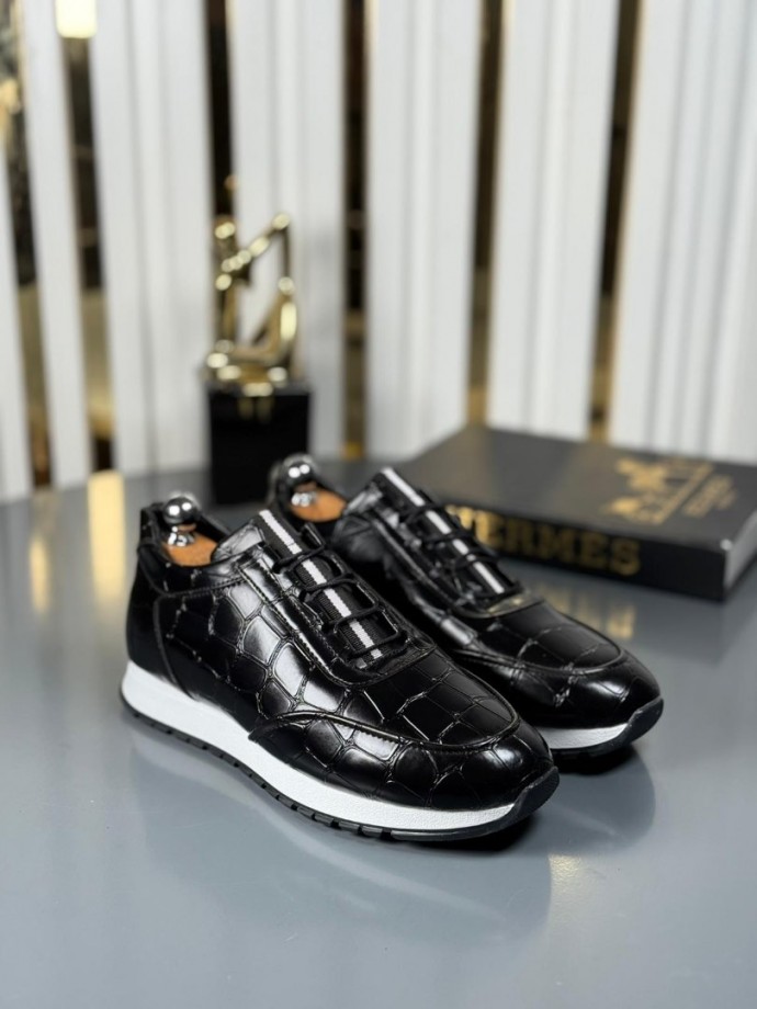 YENİ SEZON SPOR ZRA MODEL - SİYAH KROKAN DERİ