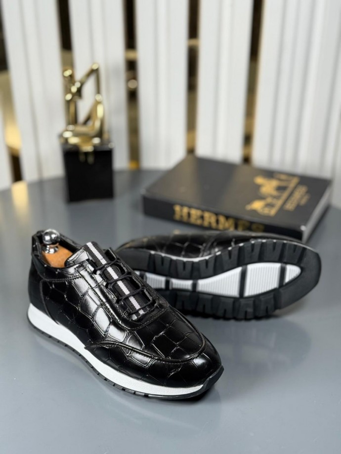 YENİ SEZON SPOR ZRA MODEL - SİYAH KROKAN DERİ