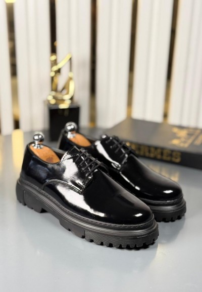 ENİ SEZON CASUAL  MODEL - SİYAH RUGAN DERİ