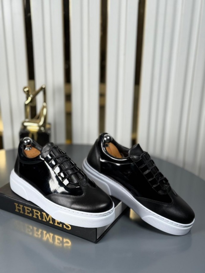  YENİ SEZON CASUAL ZRA MODEL - SİYAH RUGAN VE MAT DERİ