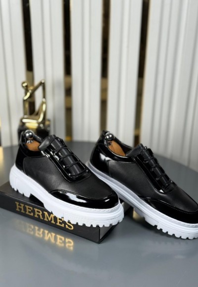  YENİ SEZON CASUAL ZRA MODEL - SİYAH RUGAN VE MAT DERİ