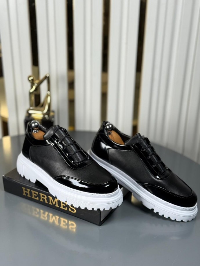  YENİ SEZON CASUAL ZRA MODEL - SİYAH RUGAN VE MAT DERİ