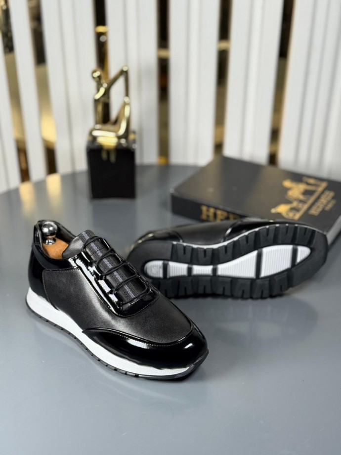  YENİ SEZON SPOR ZRA MODEL - SİYAH RUGAN VE MAT DERİ