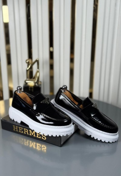  YENİ SEZON CASUAL PRD MODEL - SİYAH RUGAN DERİ