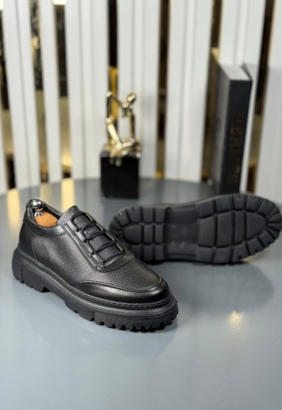  YENİ SEZON CASUAL ZRA MODEL - SİYAH DERİ