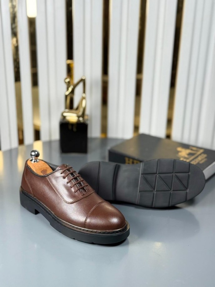 YENİ SEZON CASUAL SRAR MODEL - KAHVERENGİ MAT DERİ