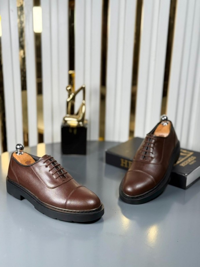 YENİ SEZON CASUAL SRAR MODEL - KAHVERENGİ MAT DERİ