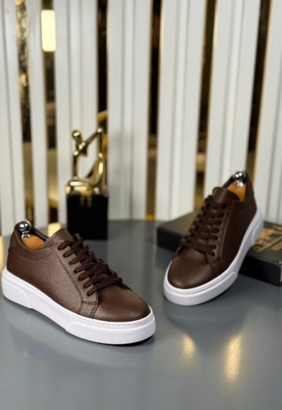  YENİ SEZON CASUAL ZRA MODEL - KAHVERENGİ DERİ