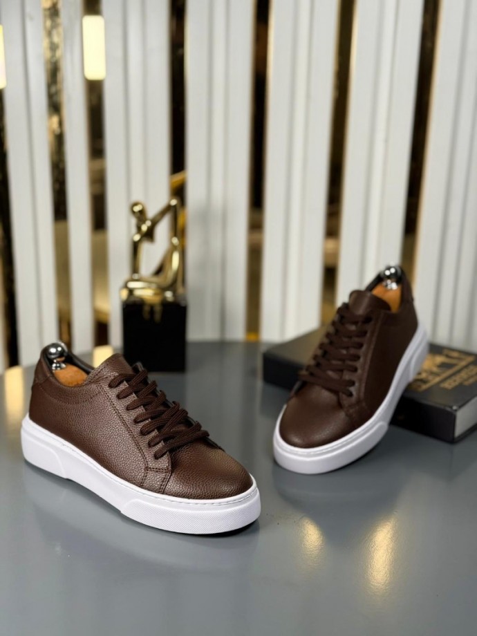  YENİ SEZON CASUAL ZRA MODEL - KAHVERENGİ DERİ