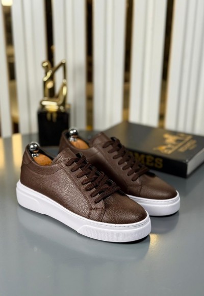  YENİ SEZON CASUAL ZRA MODEL - KAHVERENGİ DERİ