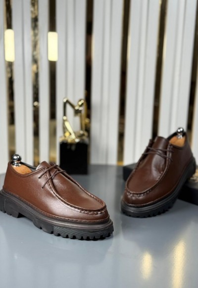  YENİ SEZON CASUAL ZRA MODEL - KAHVERENGİ DERİ