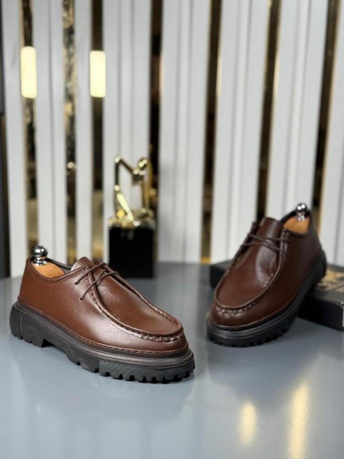  YENİ SEZON CASUAL ZRA MODEL - KAHVERENGİ DERİ