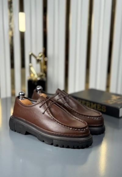  YENİ SEZON CASUAL ZRA MODEL - KAHVERENGİ DERİ