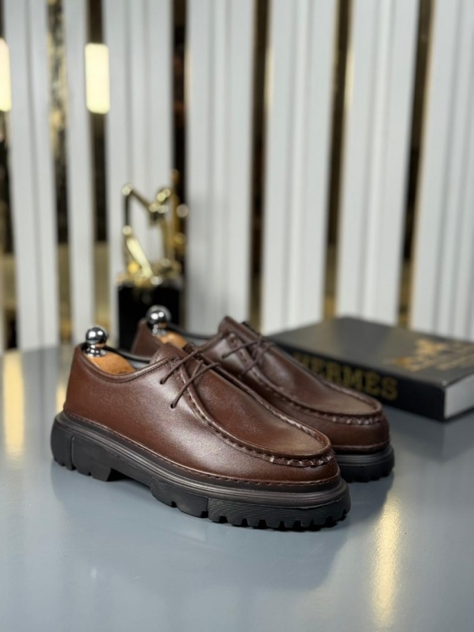  YENİ SEZON CASUAL ZRA MODEL - KAHVERENGİ DERİ