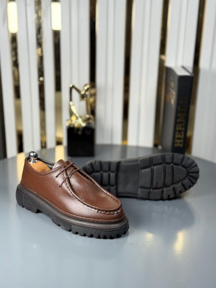  YENİ SEZON CASUAL ZRA MODEL - KAHVERENGİ DERİ