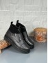 2025 SİYAH DERİ ÇİFT TOKALI EVA TABAN BOT - SİYAH ŞİRİNGIL DERİ
