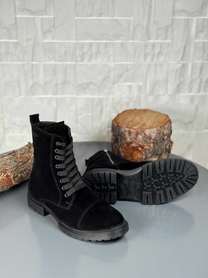  2025 SİYAH SÜET POSTAL EVA TABAN BOT - SİYAH SÜET