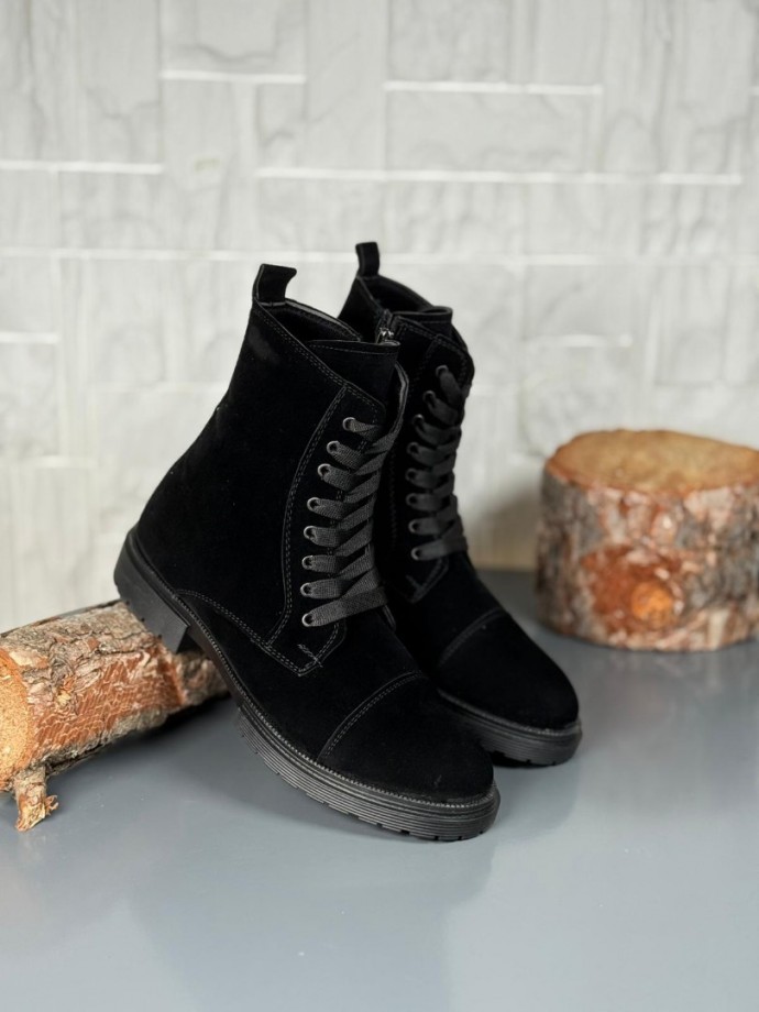  2025 SİYAH SÜET POSTAL EVA TABAN BOT - SİYAH SÜET