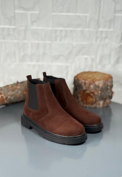 2025 KAHVE SÜET ZRA EVA TABAN BOT - KAHVERENGİ SÜET