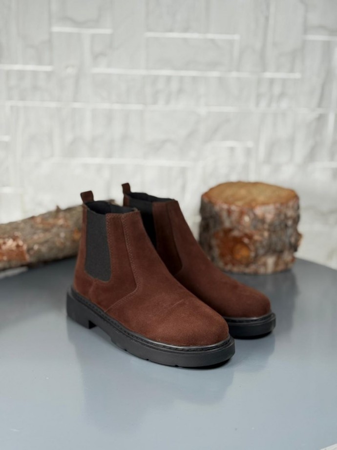 2025 KAHVE SÜET ZRA EVA TABAN BOT - KAHVERENGİ SÜET