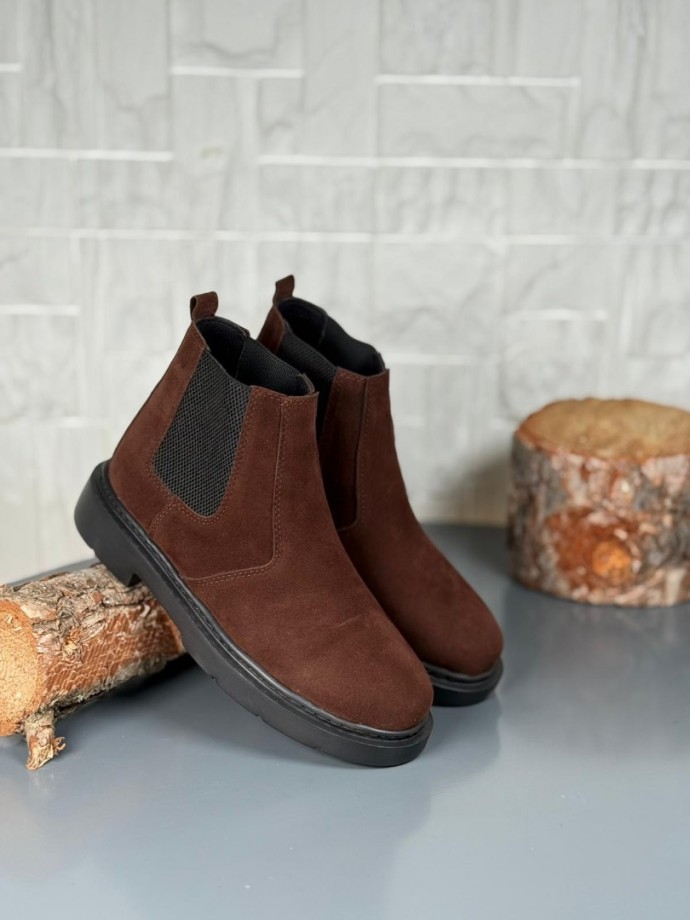 2025 KAHVE SÜET ZRA EVA TABAN BOT - KAHVERENGİ SÜET