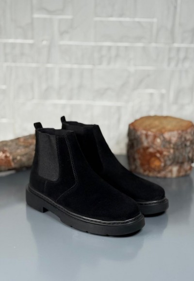 2025 KAHVE SÜET ZRA EVA TABAN BOT - SİYAH SÜET