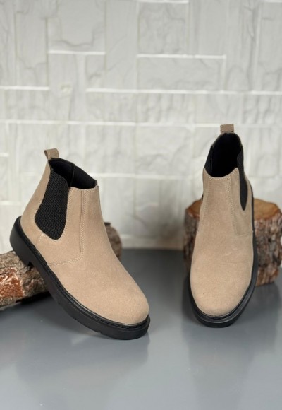 2025 KAHVE SÜET ZRA EVA TABAN BOT - BEJ SÜET