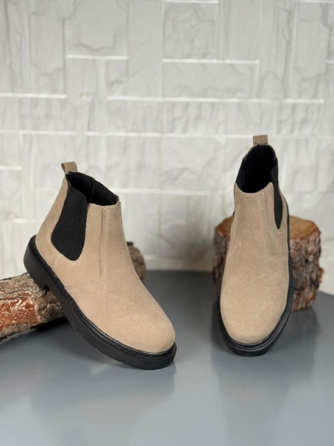 2025 KAHVE SÜET ZRA EVA TABAN BOT - BEJ SÜET