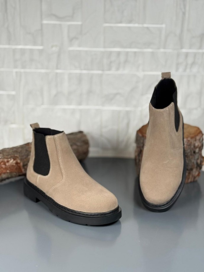 2025 KAHVE SÜET ZRA EVA TABAN BOT - BEJ SÜET